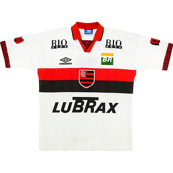 Authentic Camiseta Flamengo 2ª Retro 1995 1996 Blanco